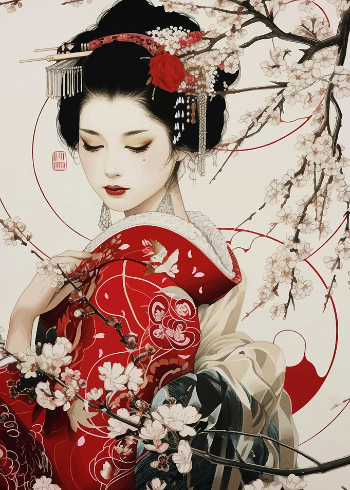 Geisha Japanese Samurai