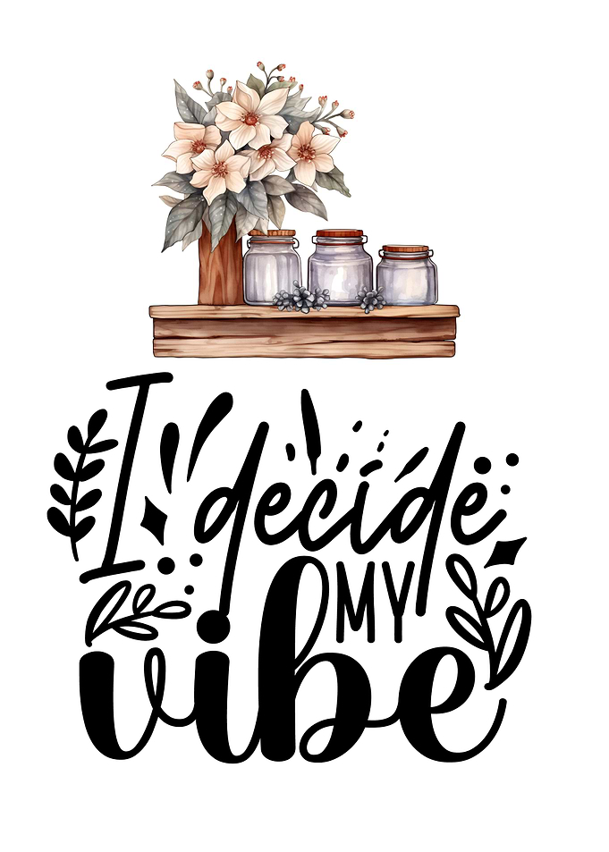 I decide my vibe