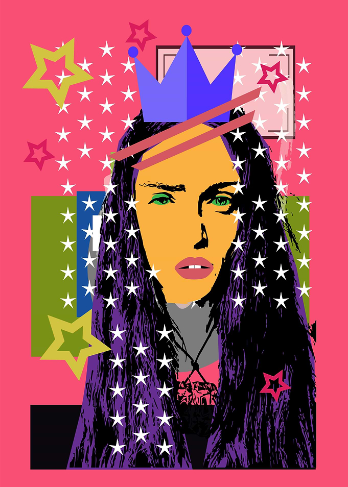 Queen sexy girl pink and