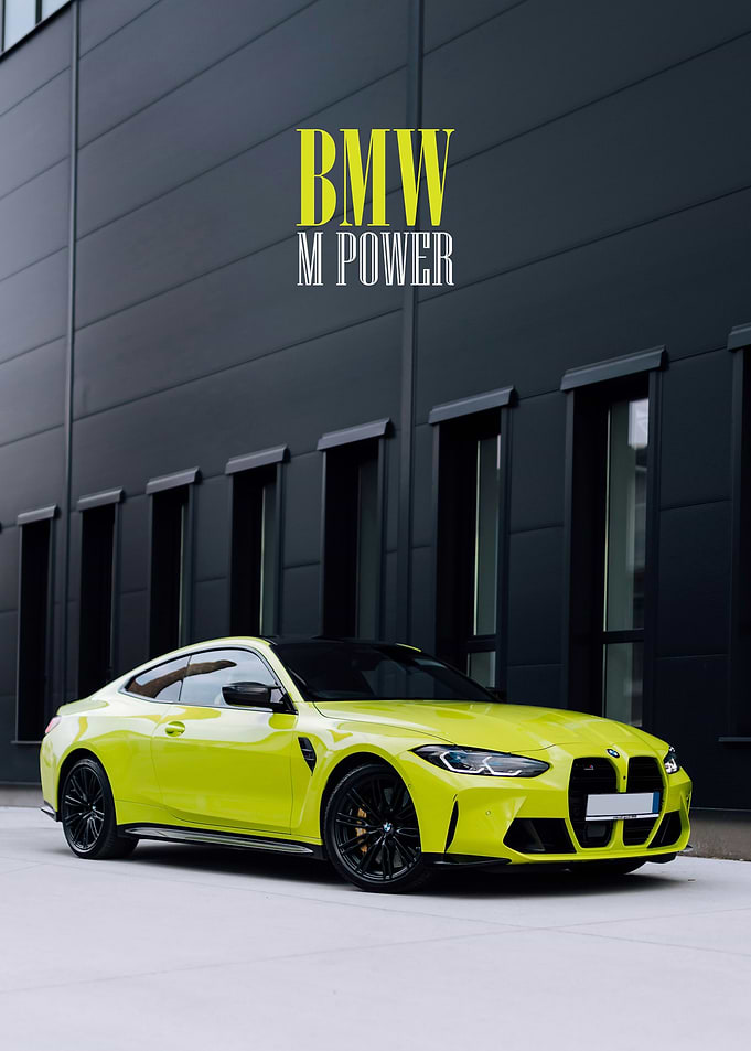 yellow bmw