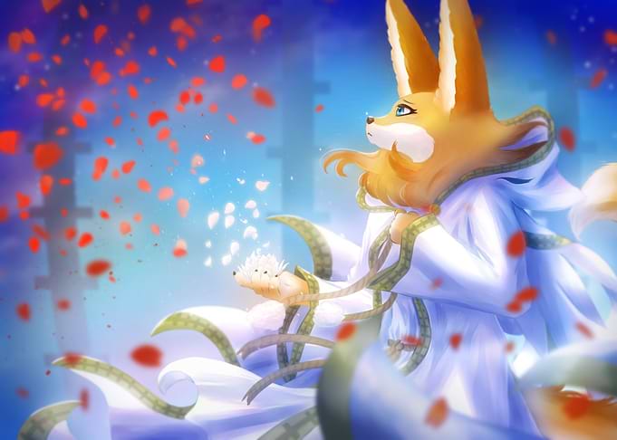 Blood petals