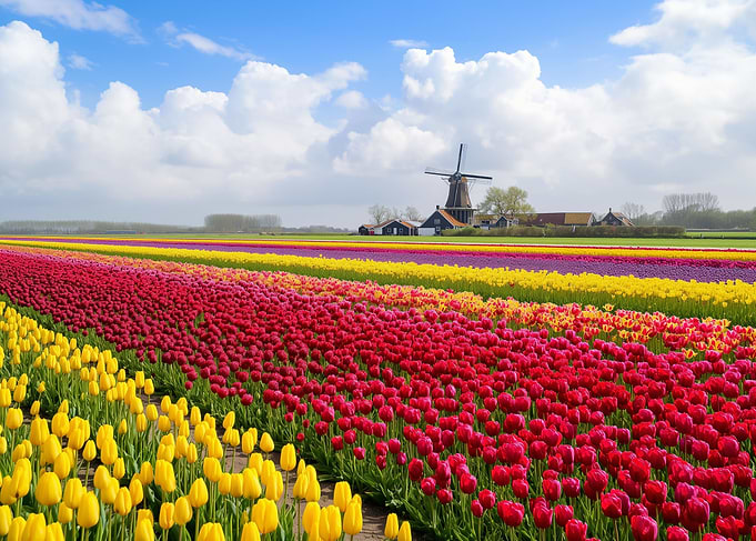 Netherlands Tulip Fields