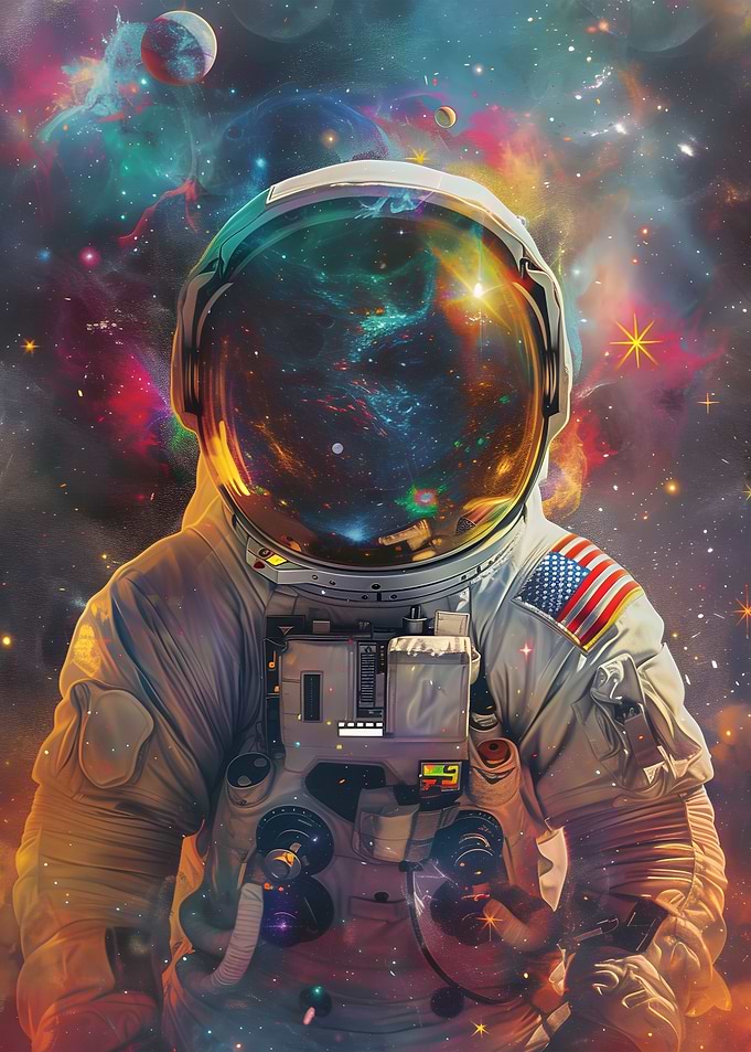 USA Astronaut Cosmic Space