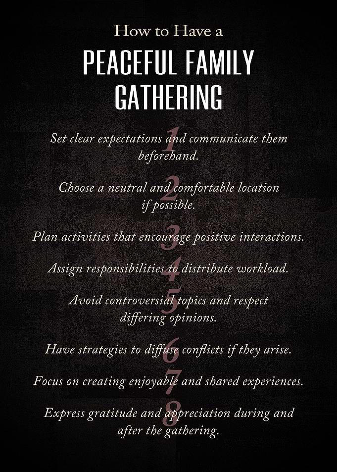How to have a peaceful
