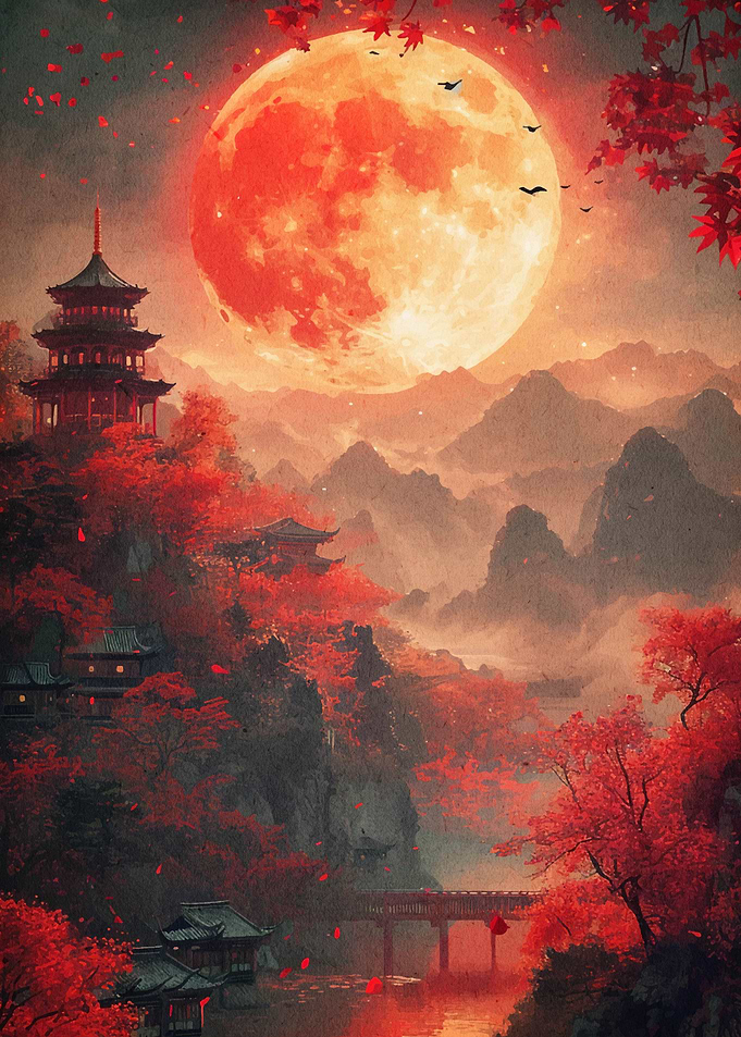 Japan Sunset Landscape