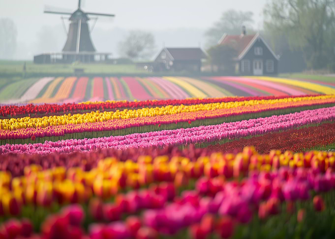 Netherlands Tulip Fields