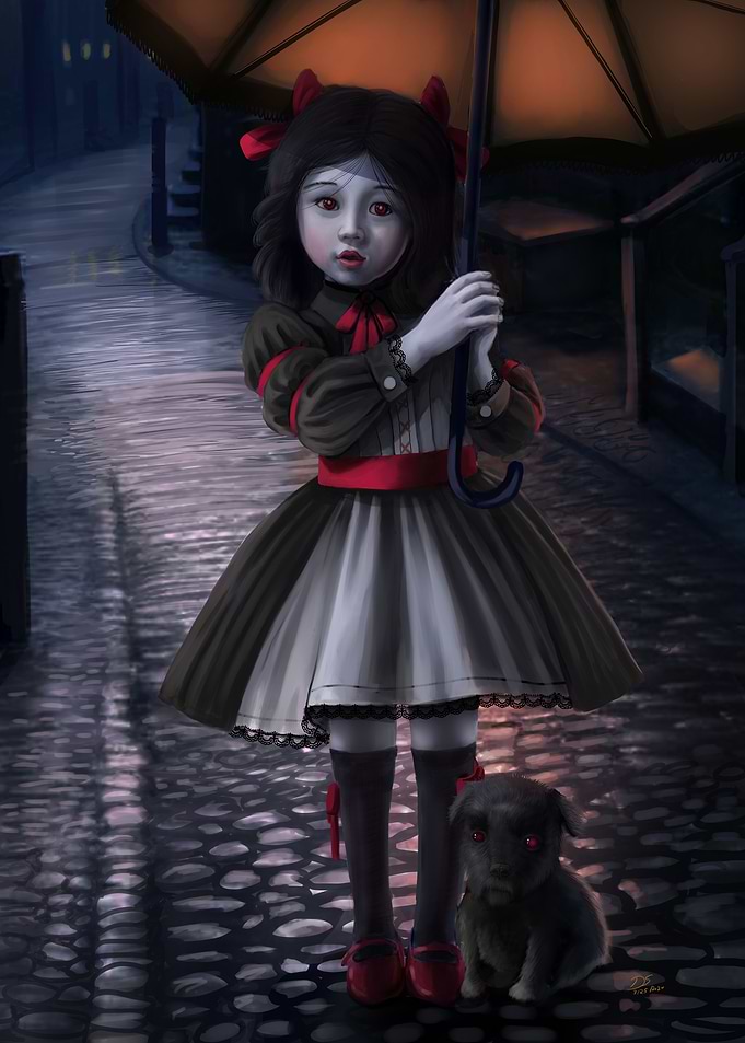 a walk at night