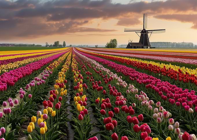 Netherlands Tulip Fields