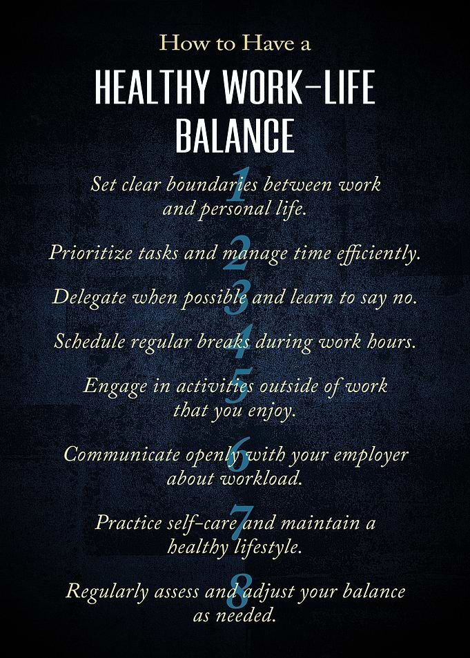 How to have a healthy work