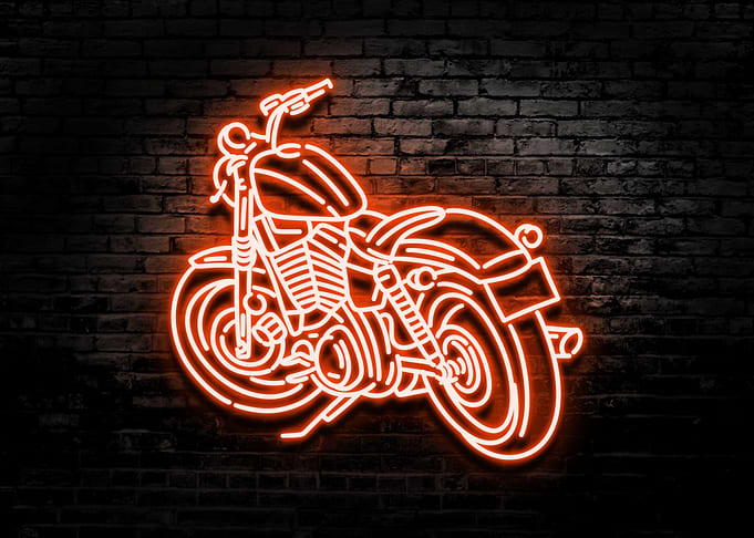 CLASSIC MOTORCYCLE NEON