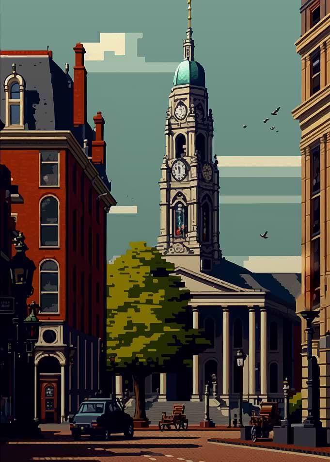 Breda City Pixel Art