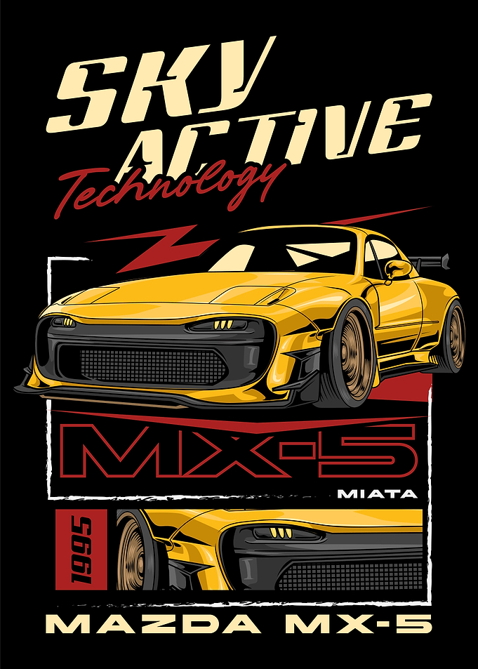Retro Miata MX5 JDM Car