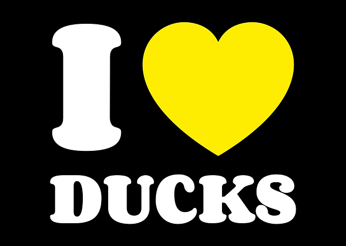 I Love Ducks Heart Love