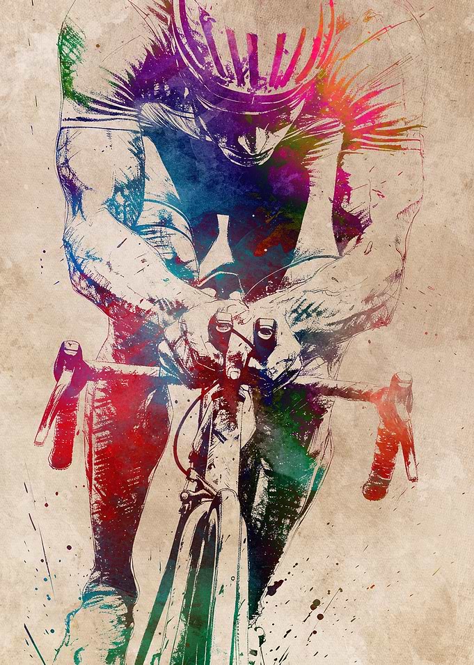 Cycling sport art 6