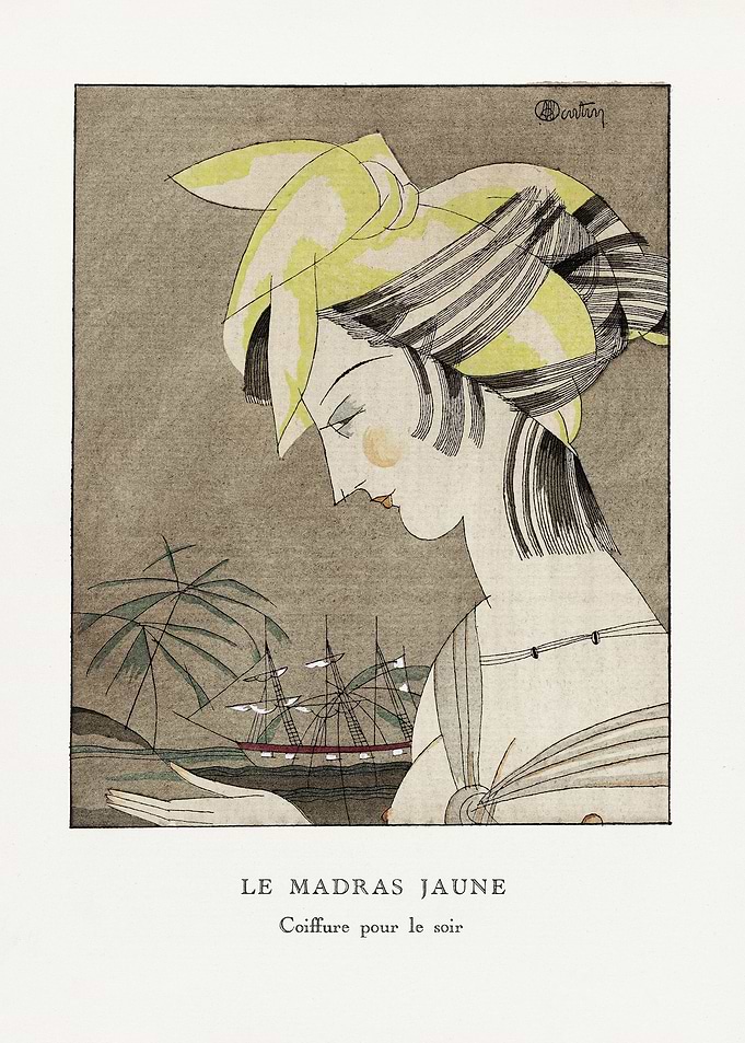 Women with a head scarf