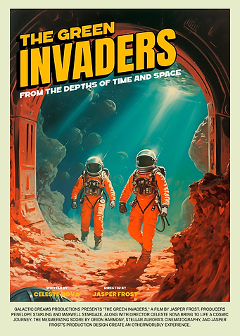 Retro Sci Fi movie poster