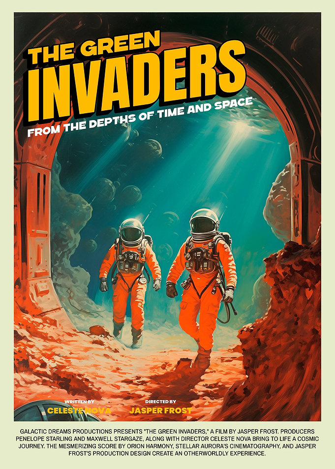 Retro Sci Fi movie poster
