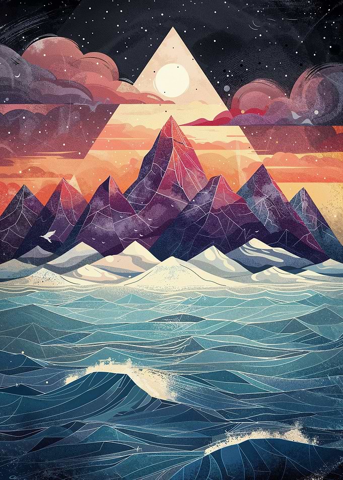 Crimson Seascape