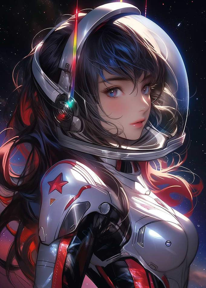 Beautiful Astronaut Girl