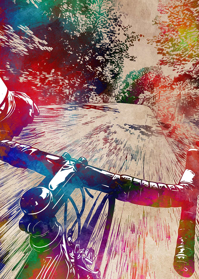 Cycling sport art 5