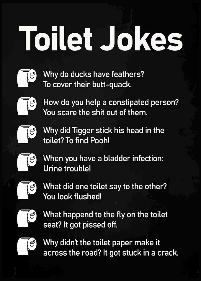 Toilet Joke Funny Bathroom