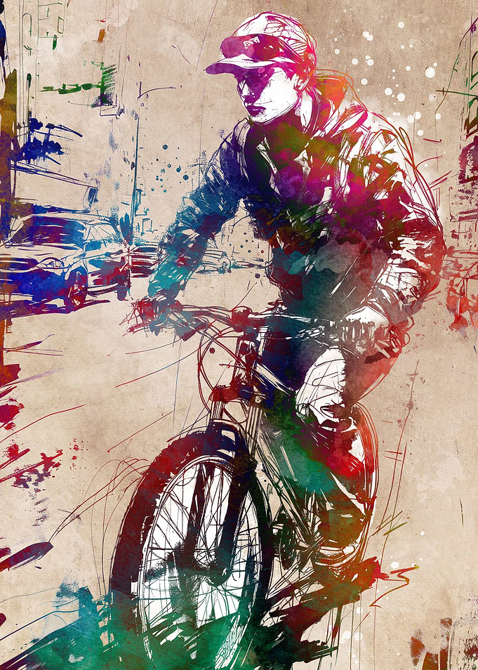 Cycling sport art 2