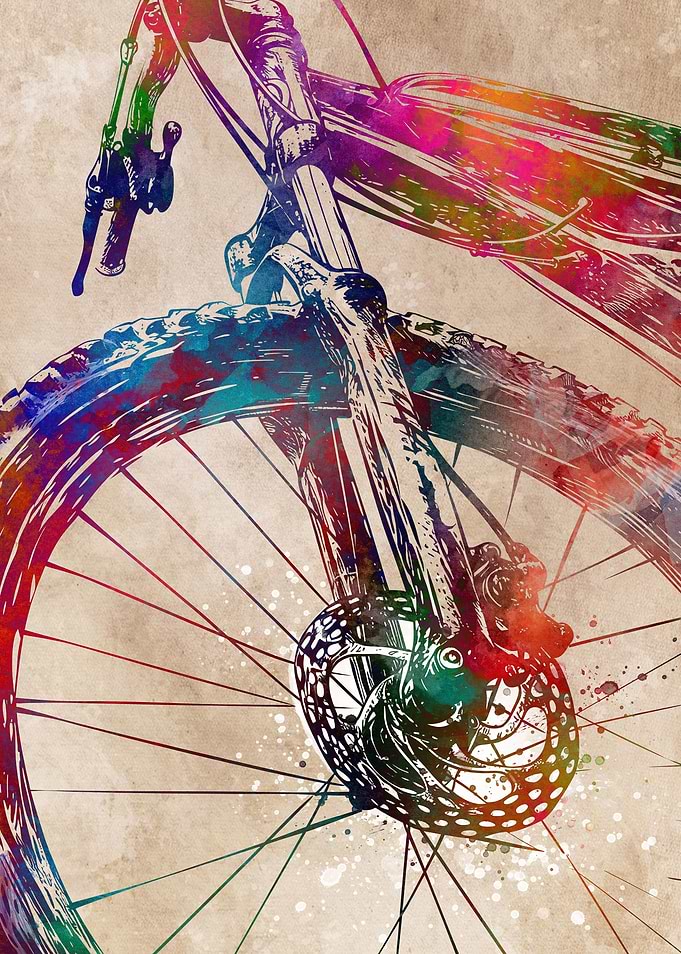 Cycling sport art 4