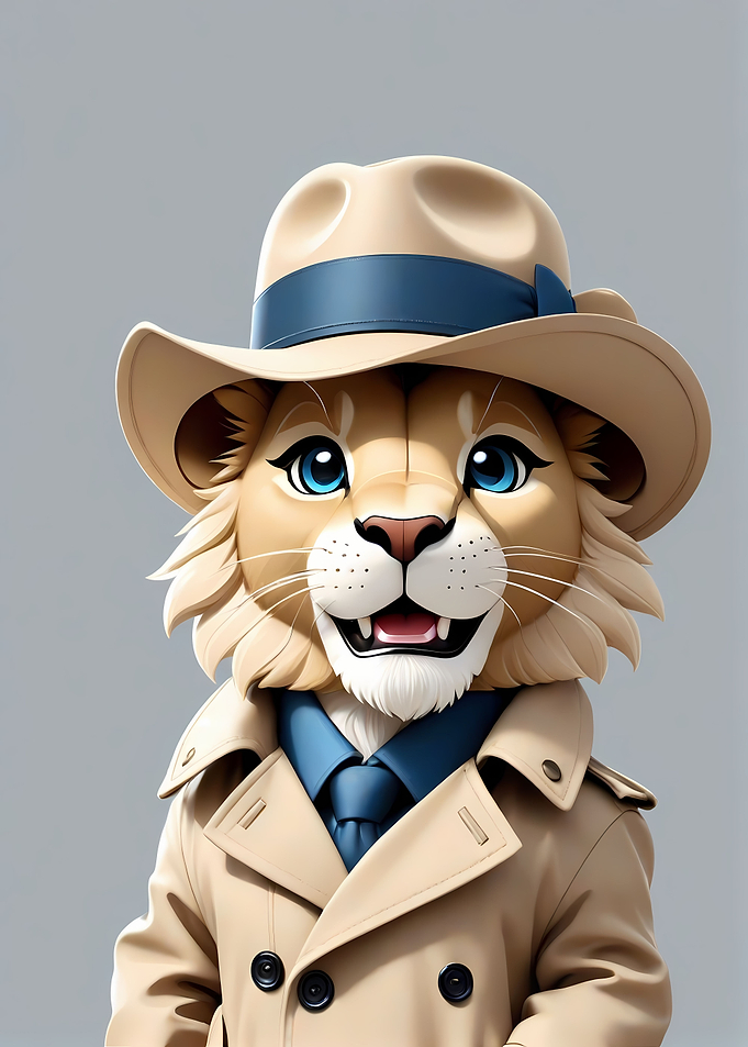 Smiling Chibi Lion