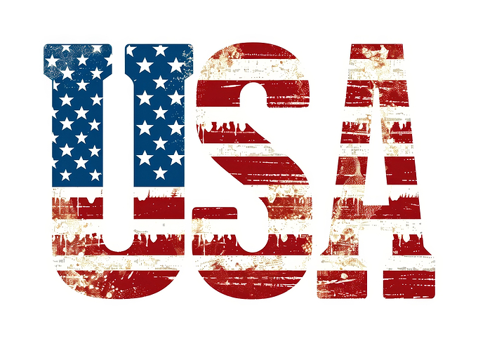 Retro USA Text
