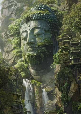 Buddha in a wall