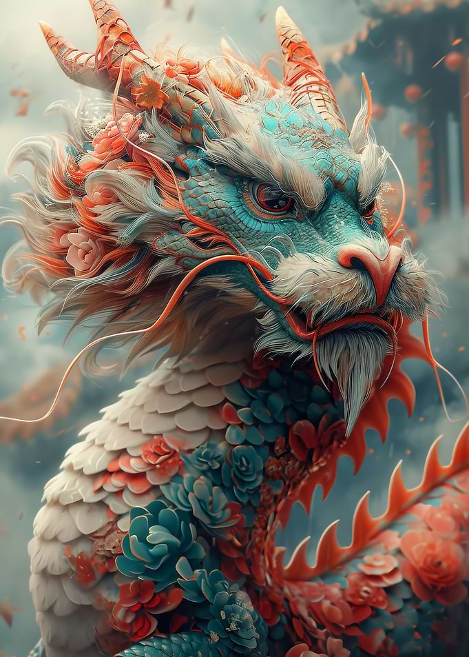 Happy new year dragon