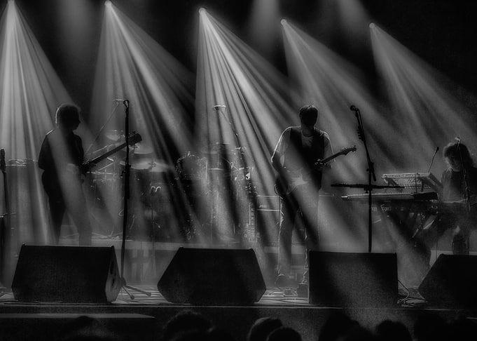 On stage