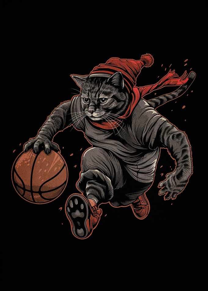 Cat Basketball Sports