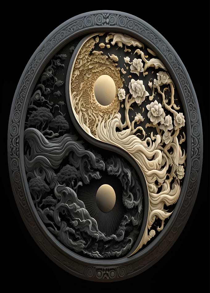 yin and yang poster