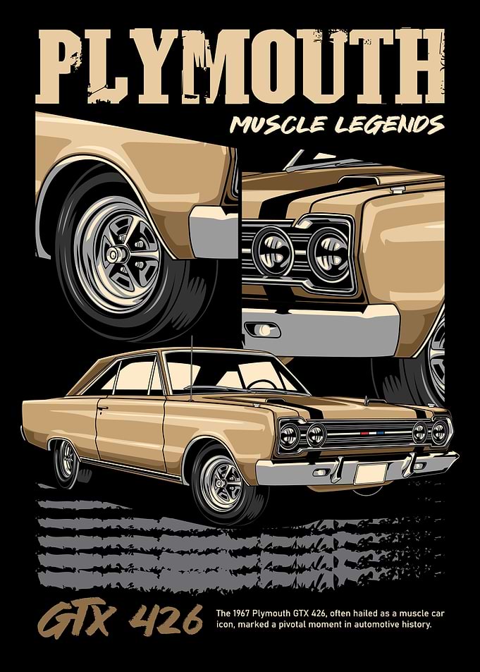 Vintage GTX 426 Muscle Car