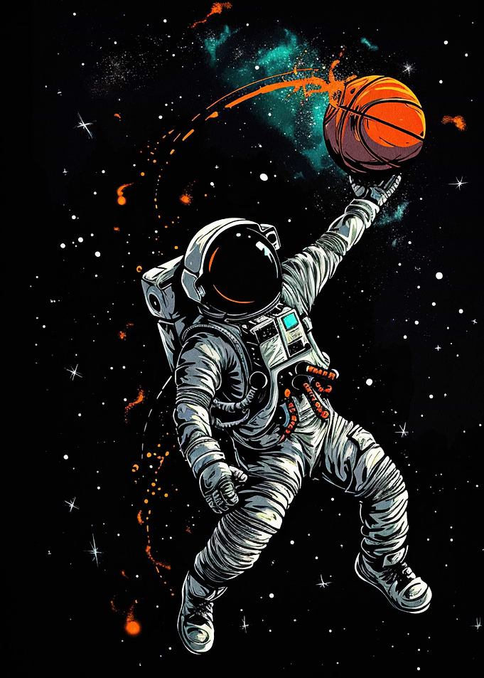 Astronaut Space Neon