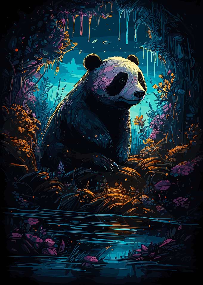 Majestic Jungle Panda