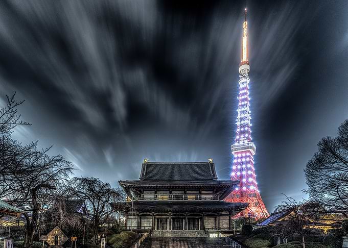 Zojoji and Tokyo Tower