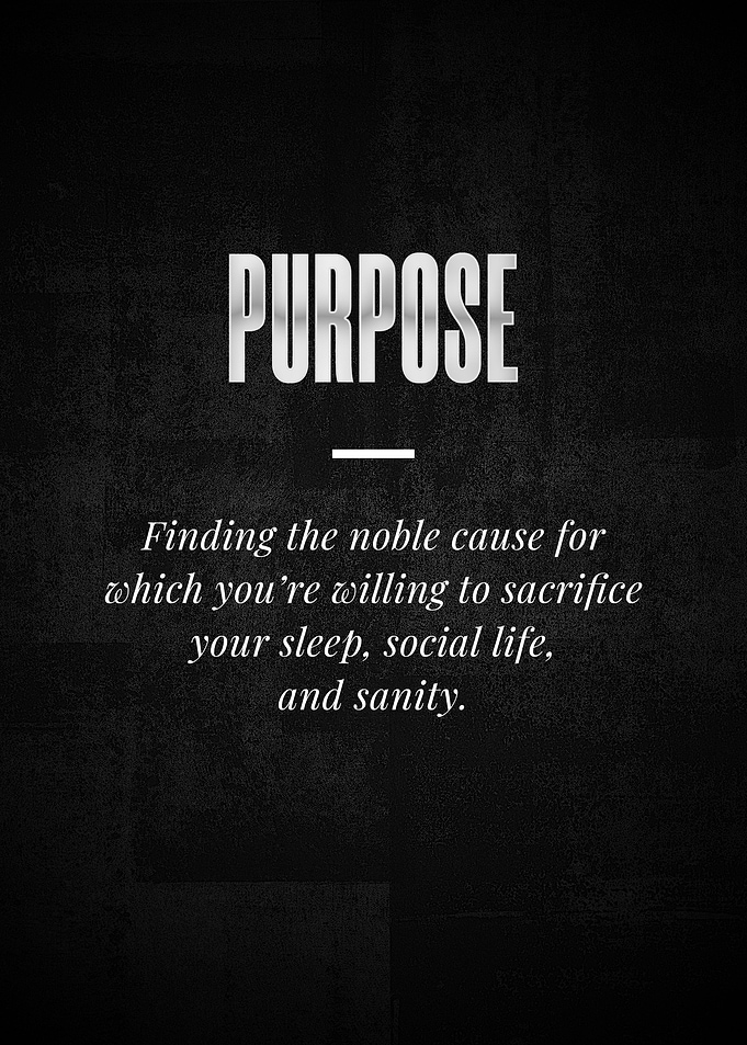 PURPOSE Finding the noble