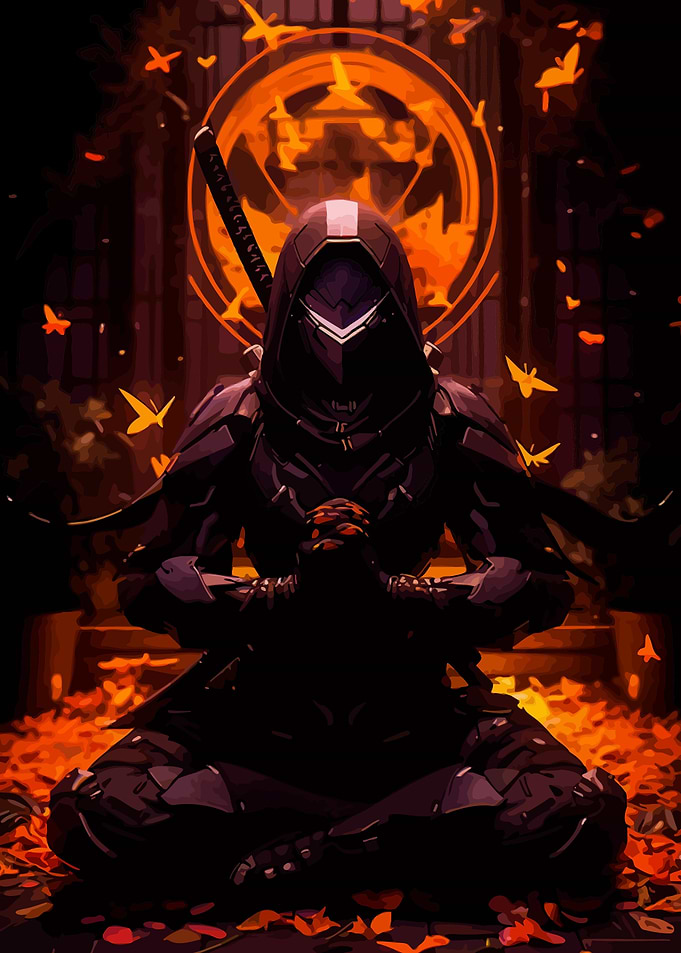 Japanese Samurai anime art