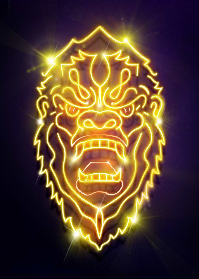 Kong Neon Portrait
