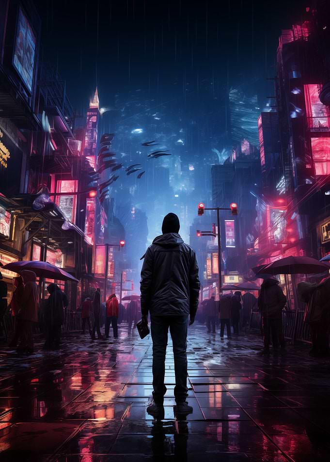 Neon Cyberpunk City