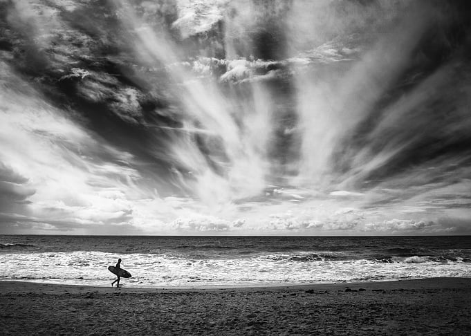 The loneliness of a surfer