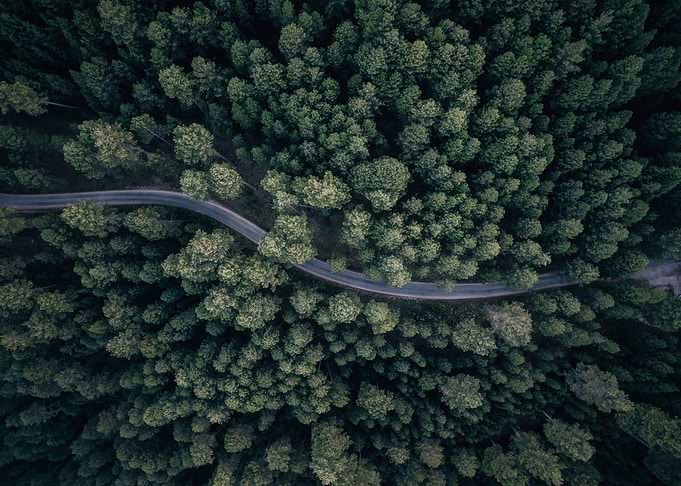 From above