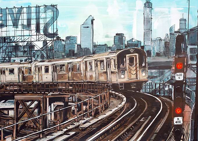 New York Subway painting