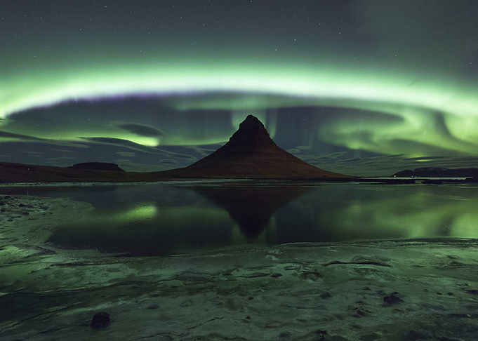 Kirkjufell Aurora