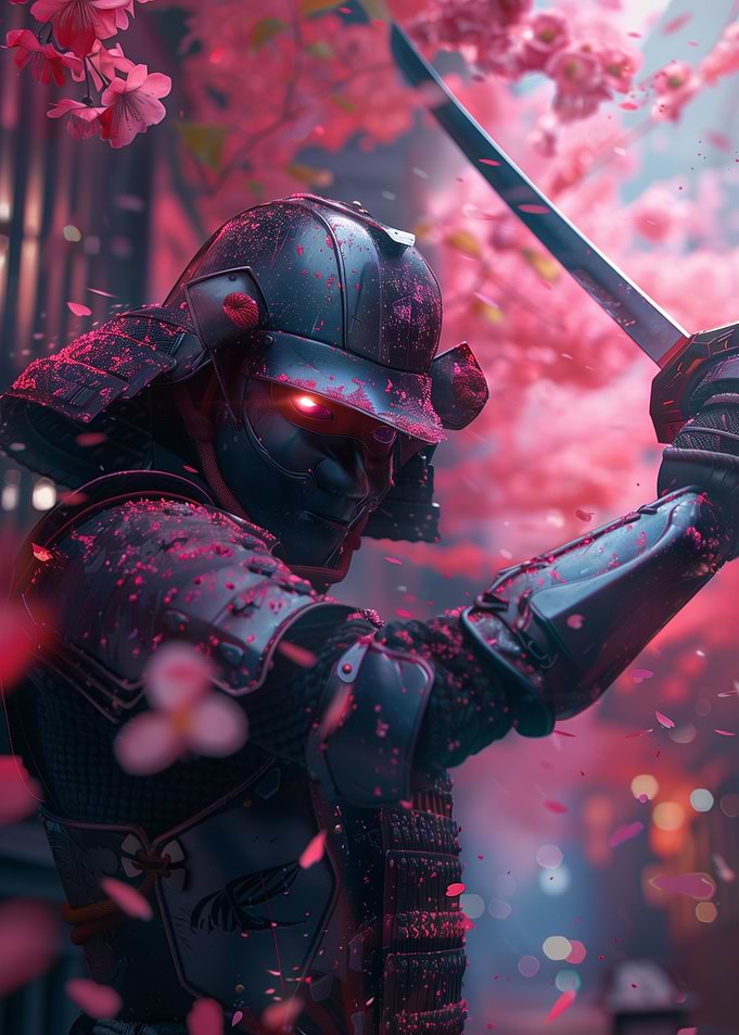 Japanese Samurai Sakura