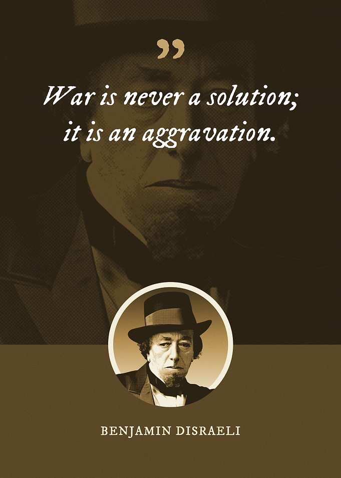 War is never a solution