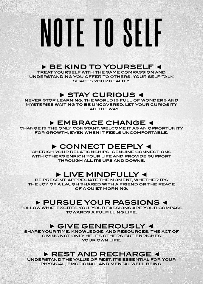Note to self