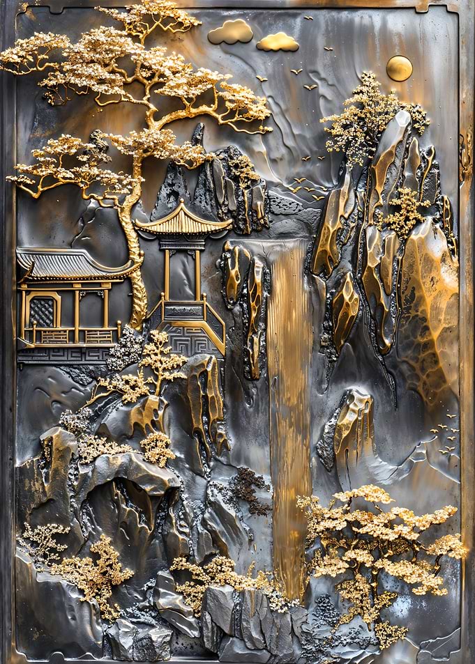 Mystical Golden Zen Temple